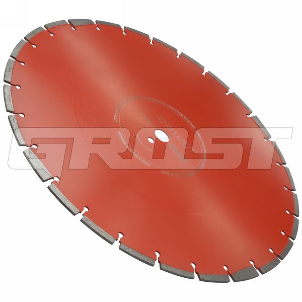 Диск алмазный GROST D500C (500*25,4*4,2*10) железобетон