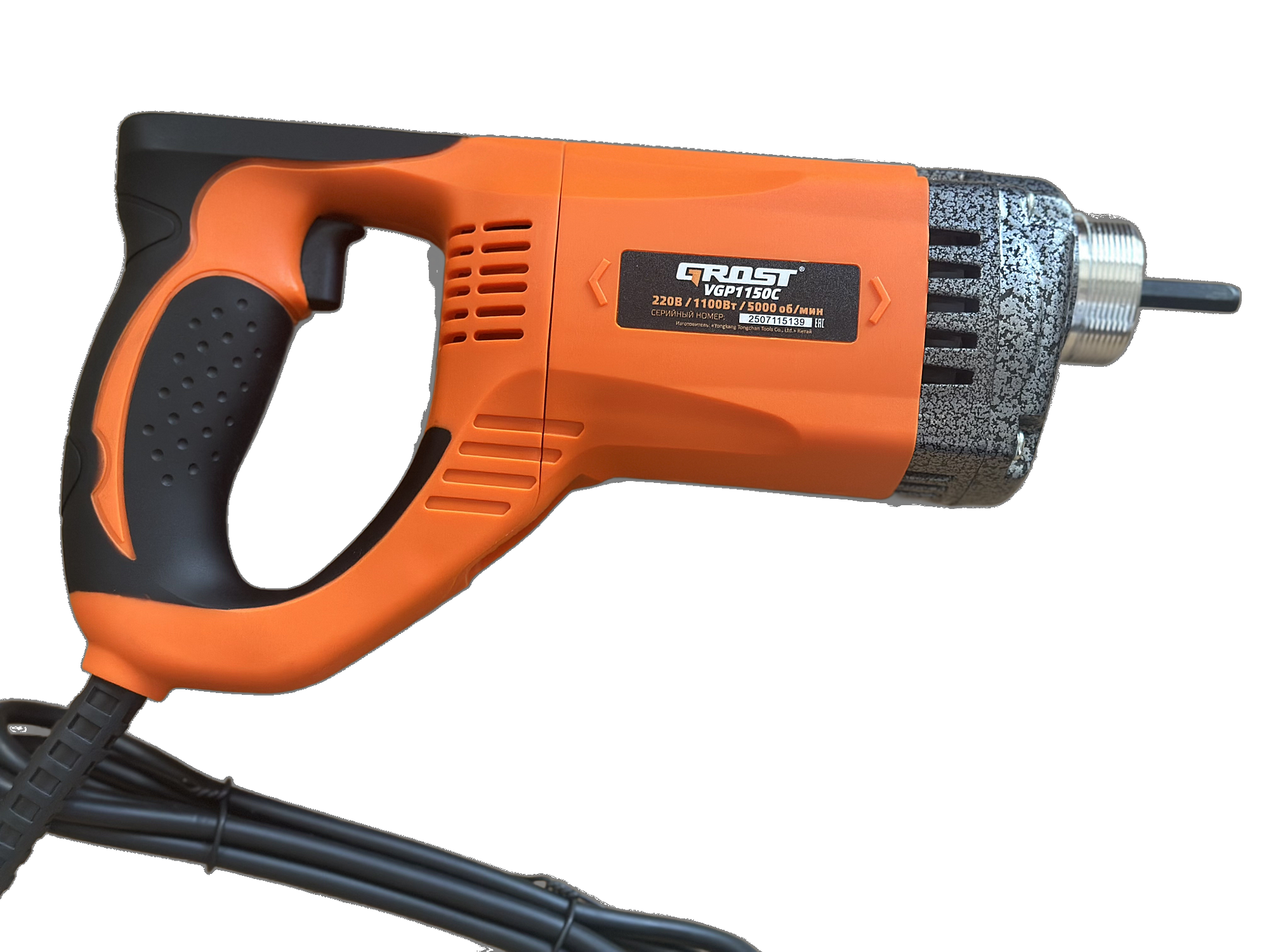 Глубинный вибратор Grost VGP 1150С/1.5/35 (комплектация)