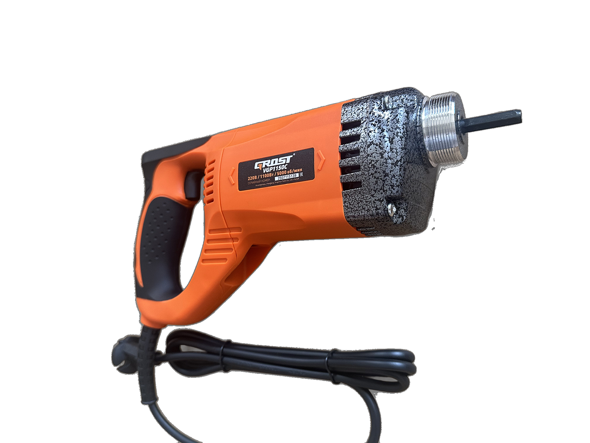 Глубинный вибратор Grost VGP 1150С/2.5/35 (комплектация)