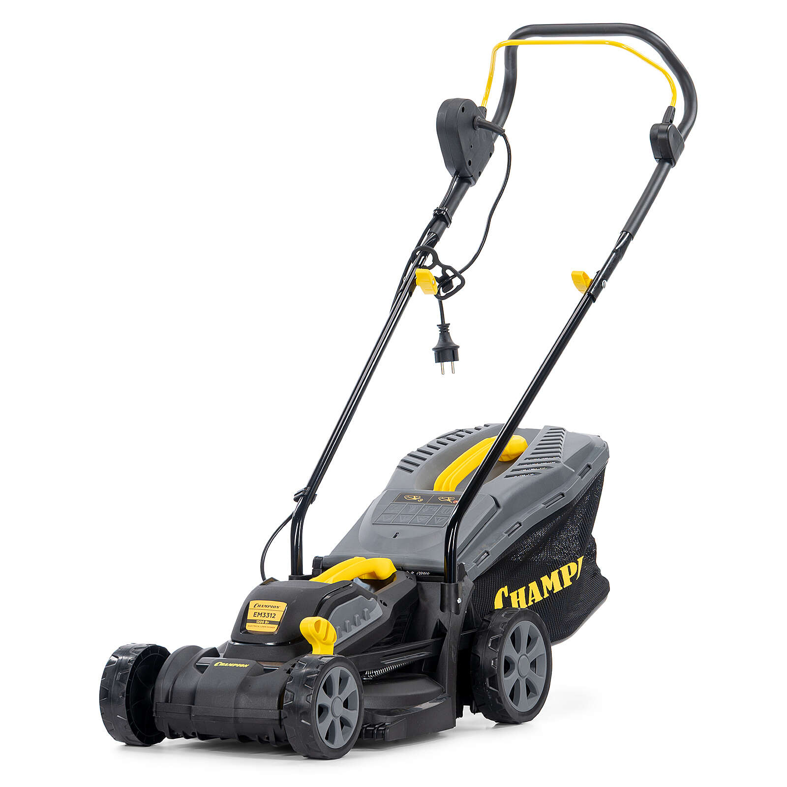 Газонокосилка эл. CHAMPION EM3312 (1,2 кВт травосб. 30л ширина 330мм 25-65мм, 8,5кг), , шт								