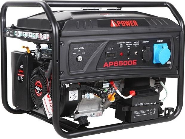 Генератор бензиновый AP6500E A-iPower lite (6кВт, 230В/50Гц, электрический стартер)