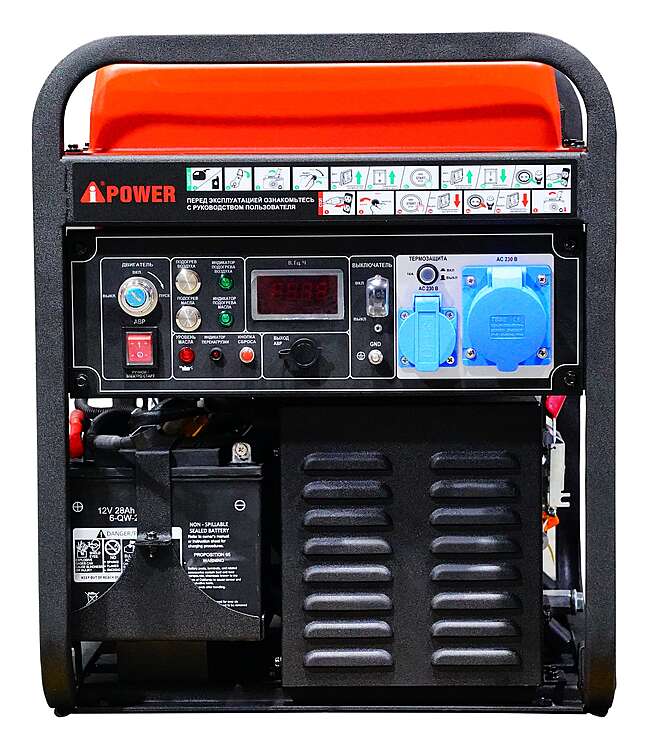 Генератор дизельный A-ipower AD5500iEA 5кВт, 400В/230В,  электростартер, разъем ATS