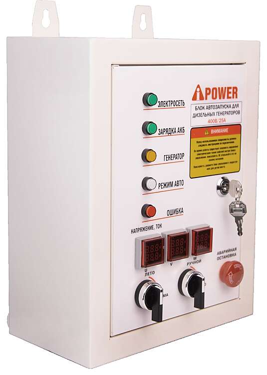 Блок автозапуска 400В, 25А ATS Control box 29707 (для моделей AD)
