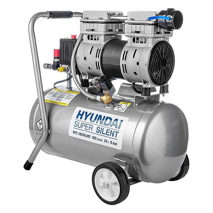 Компрессор безмасляный HYUNDAI НYC 18224LMS поршневой, бесшумный
