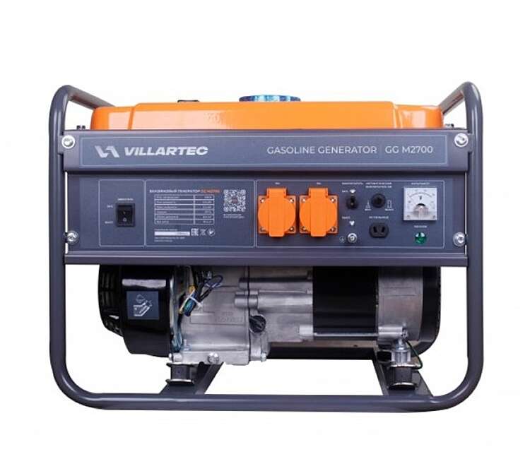 Генератор бензиновый VILLARTEC GM2700,  2,2 кВт (арт.GM2700)                 