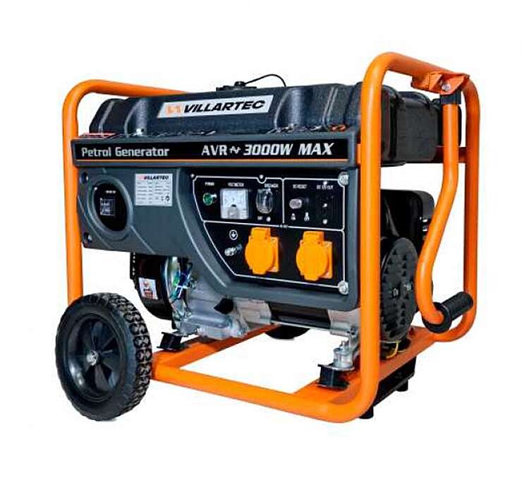 Генератор бензиновый VILLARTEC GG3400W , 2,6 кВт (арт.GG3400W)