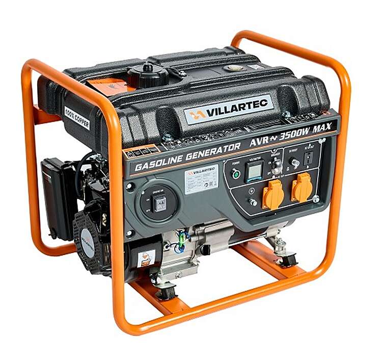 Генератор бензиновый VILLARTEC GG 4000С , 3,2/3,5 кВт арт. GG4000C (арт.GG4000С)