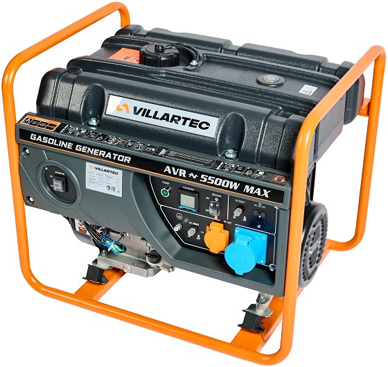Генератор бензиновый VILLARTEC GG6300C , 5.0/5.5квт /2025 (арт.2102640000)