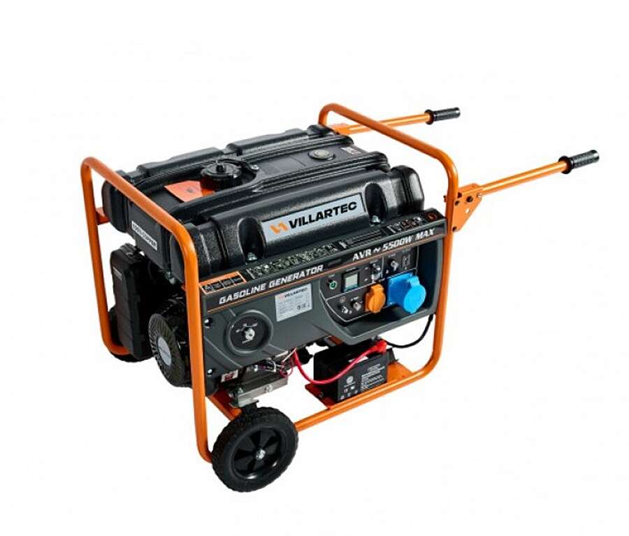 Генератор бензиновый VILLARTEC GG7300ЕВС и блок автоматического запуска генератора 10кВт (2102750100к)