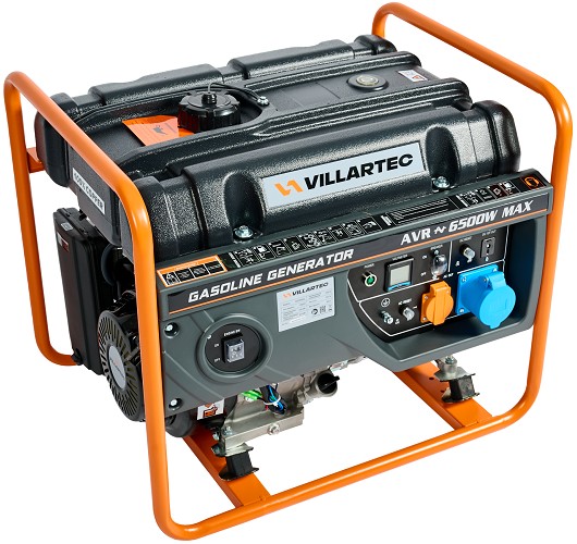 Генератор бензиновый VILLARTEC GG7300С,  5.8/6.3 кВт (арт.2102740000)
