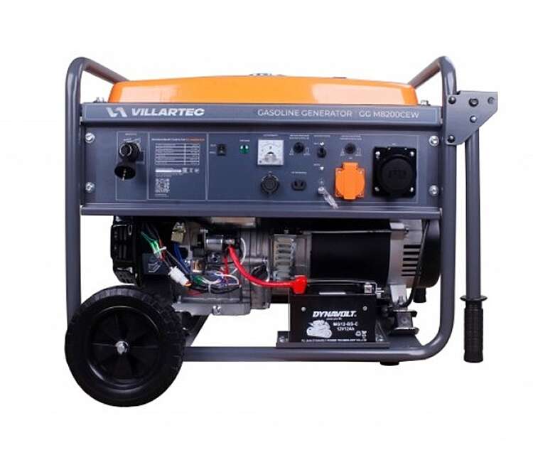 Генератор бензиновый VILLARTEC GGM8200СEW,  7,0/7,5 кВт (арт.2102080000)              