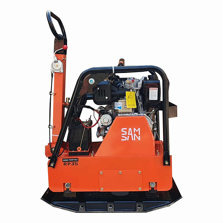 Виброплита реверсивная Samsan RP35 с двиг. Hi-Earns diesel 186FAE,Estarter, with batt 330кг.
