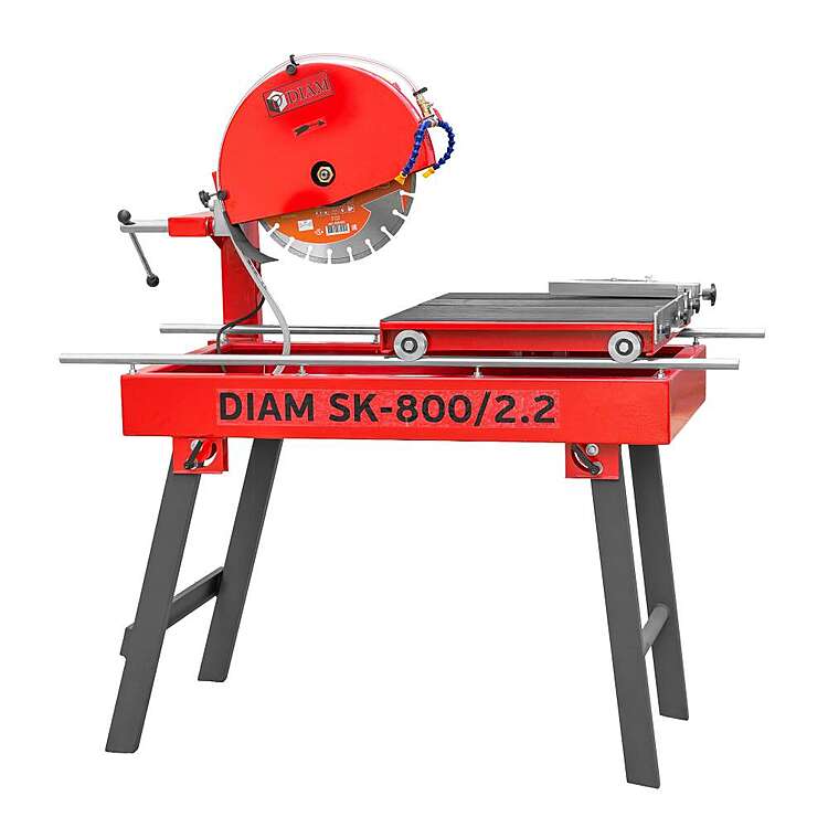 Станок отрезной "DIAM SK-800/2.2" (мощность 2,2кВт, макс.диск 400мм, длинна реза до 800 мм, угол наклона 0/45 градусов )