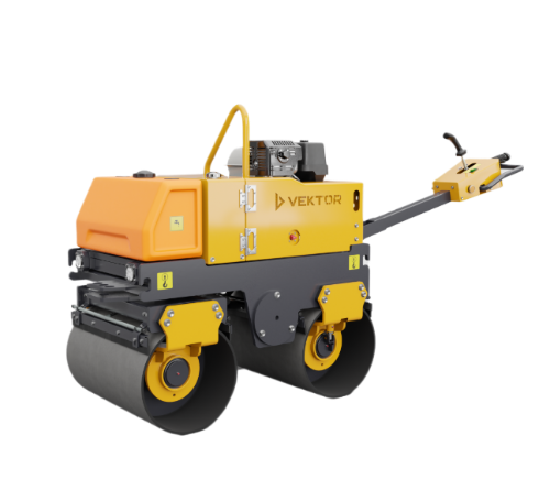 Виброкаток ручной двухвальцовый Vektor VRDR-800C (Changchai дизиль; 11,2 л.с.; 800 кг)