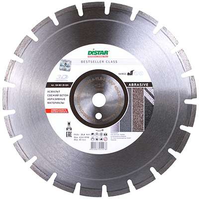 Диск алмазный Distar 1A1RSS/C1-W 450x3,8/2,8x9x25,4-25 F4 Bestseller Abrasive