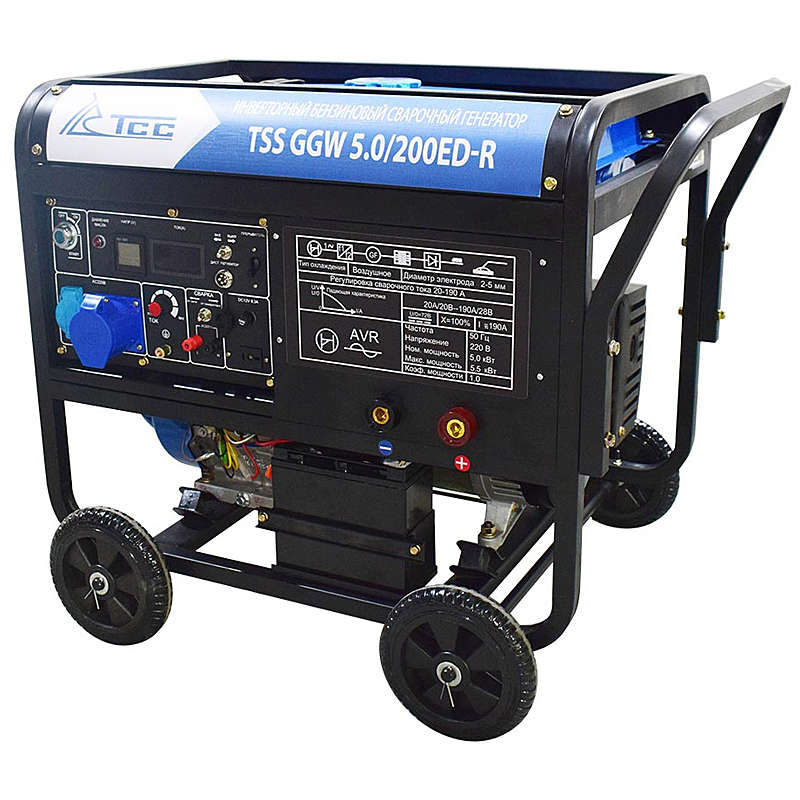 ИНВЕРТОРНЫЙ БЕНЗИНОВЫЙ СВАРОЧНЫЙ ГЕНЕРАТОР TSS GGW 5.0/200ED-R